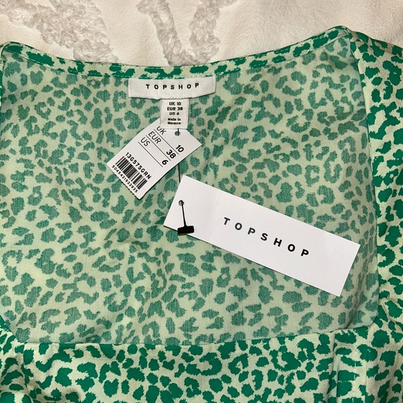TOPSHOP GREEN LEOPARD - Picture 3 of 3